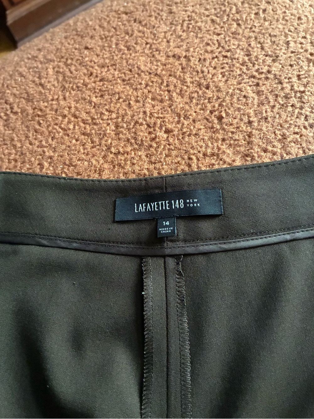 Lafayette 148 New York Brown dress pants size 14